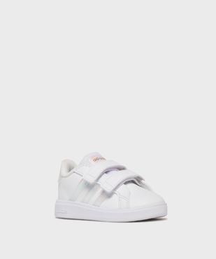 Baskets Grand Court 2.0 fermeture scratch bébé fille - Adidas vue2 - ADIDAS - GEMO