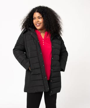 Manteau femme grande taille matelassé avec col doublé vue1 - GEMO (G TAILLE) - GEMO