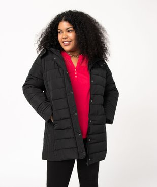 Manteau femme grande taille matelassé avec col doublé vue1 - GEMO (G TAILLE) - GEMO
