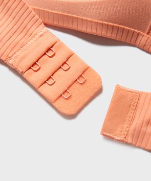 Soutien-gorge à bonnets moulés en maille côtelée fille vue4 - GEMO 4G FILLE - GEMO