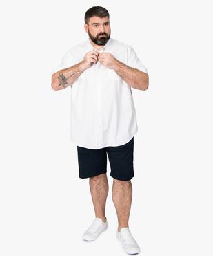 Bermuda homme grande taille uni coupe droite vue5 - GEMO (G TAILLE) - GEMO