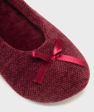 Chaussons ballerines en velours femme vue6 - GEMO(HOMWR FEM) - GEMO