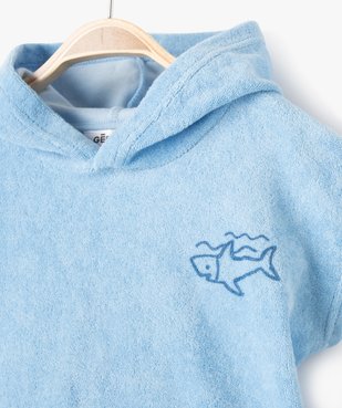 Tee-shirt bébé à manches courtes et capuche en éponge vue2 - GEMO(BEBE DEBT) - GEMO