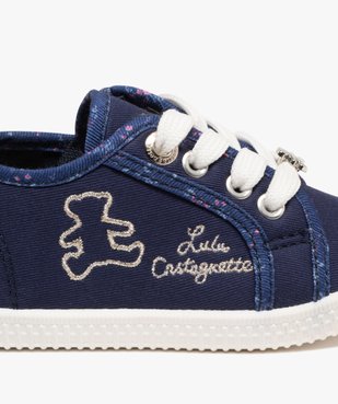 Baskets fille en toile à lacets avec zip latéral- LuluCastagnette vue6 - LULU CASTAGNETT - GEMO