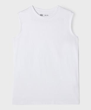 Débardeur uni en coton garçon vue1 - GEMO 4G GARCON - GEMO