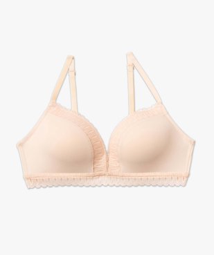 Soutien-gorge triangle moulé sans armatures vue4 - GEMO 4G FEMME - GEMO