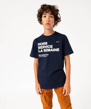 Tee-shirt à manches courtes imprimé garçon vue1 - GEMO 4G GARCON - GEMO