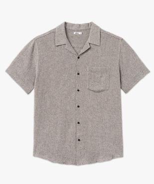 Chemise manches courtes col tailleur homme vue4 - GEMO (HOMME) - GEMO