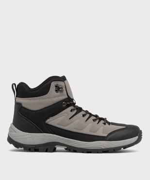 Chaussures de randonnée montantes à semelle crantée homme vue1 - 5 MILES - GEMO