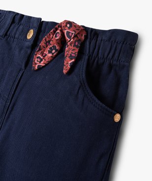 Pantalon bébé fille avec détail bandana à la taille - LuluCastagnette vue2 - LULUCASTAGNETTE - GEMO