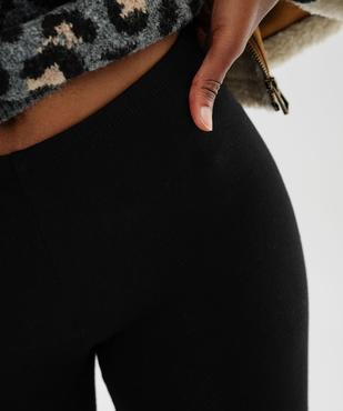 Legging uni en coton extensible femme vue9 - GEMO 4G FEMME - GEMO