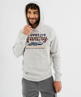 Sweat à capuche avec inscriptions homme - Tokyo Laundry vue4 - TOKYO LAUNDRY - GEMO