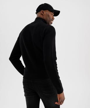 Pull en coton à col camionneur homme vue3 - GEMO (HOMME) - GEMO