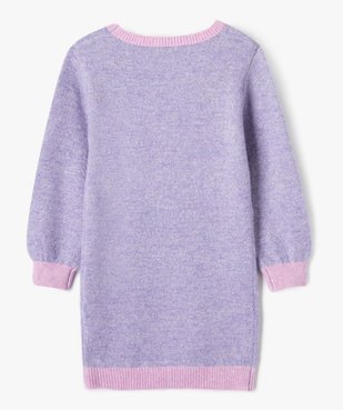 Robe en maille pailletée avec motifs en sequins fille vue3 - GEMO (ENFANT) - GEMO