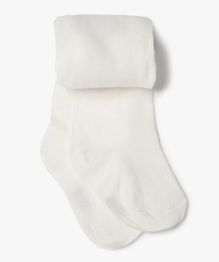Collants unis bébé fille vue1 - GEMO 4G BEBE - GEMO