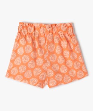 Short bébé fille imprimé à taille élastique vue3 - GEMO 4G BEBE - GEMO