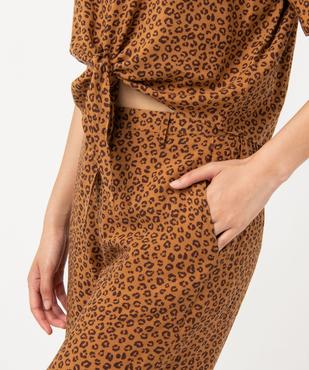 Pantalon ample imprimé femme vue2 - GEMO(FEMME PAP) - GEMO