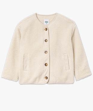 Veste ample en sherpa femme vue4 - GEMO 4G FEMME - GEMO