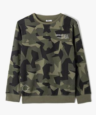 Sweat garçon en molleton fin avec imprimé graphique vue1 - GEMO (JUNIOR) - GEMO