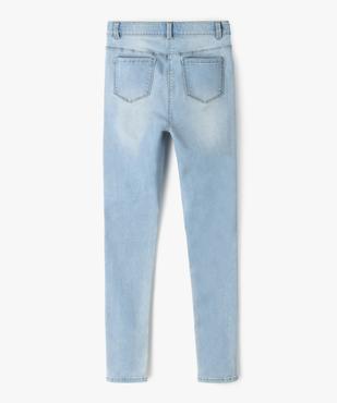Jean fille coupe ultra skinny taille haute vue4 - GEMO 4G FILLE - GEMO