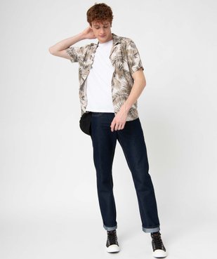 Chemise homme à manches courtes tropical en viscose fluide imprimée  vue5 - GEMO 4G HOMME - GEMO
