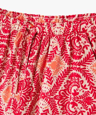 Pantalon imprimé en maille fluide fille vue2 - GEMO 4G FILLE - GEMO