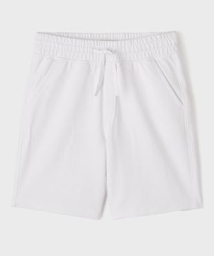 Bermuda en maille à taille élastiquée garçon vue1 - GEMO (JUNIOR) - GEMO