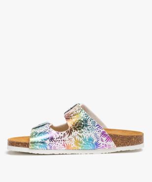 Mules femme à talon plat et double bride ajustable vue3 - GEMO (CASUAL) - GEMO