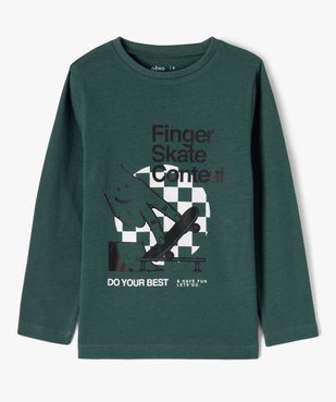 Tee-shirt à manches longues avec inscription garçon vue2 - PREMIER PRIX BY GEMO - GEMO