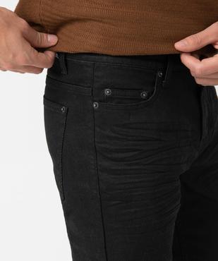 Jean homme coupe straight en toile enduite vue2 - GEMO (HOMME) - GEMO