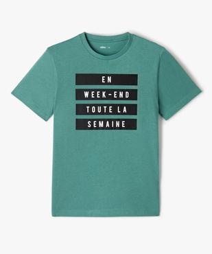 Tee-shirt garçon à manches courtes avec large motif vue1 - GEMO