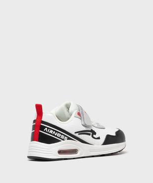 Baskets à scratch bicolores avec semelle à bulle d’air garçon - Airness vue4 - AIRNESS - GEMO