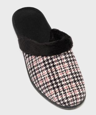 Chaussons mules dessus velours et fourrure imitation femme vue5 - G'FLEX GEMO FOR GOOD - GEMO