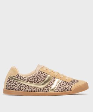 Baskets basses à lacets imprimé léopard femme - Camps United vue1 - CAMPS - GEMO