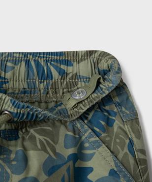 Bermuda en twill de coton imprimé tropical garçon vue2 - GEMO (ENFANT) - GEMO