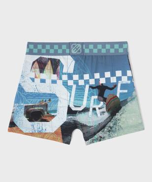 Boxer en microfibre motif surf garçon - Freegun vue3 - FREEGUN - GEMO