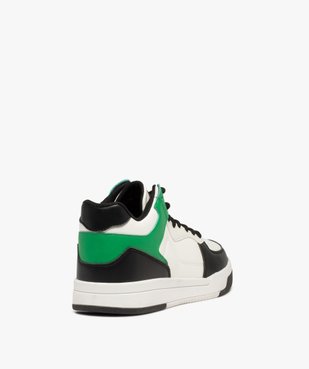 Baskets homme colorées semi-montantes à lacets vue5 - GEMO (SPORTSWR) - GEMO