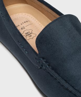 Mocassins en suédine et semelle intérieure cuir homme vue6 - URBAN STEPS - GEMO