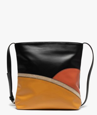 Sac besace femme à détail doré vue1 - GEMO (ACCESS) - GEMO