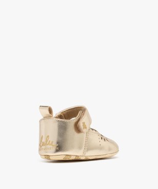 Chaussons de naissance babies métallisées bébé fille - LuluCastagnette vue4 - LULU CASTAGNETTE GEMO FOR GOOD - GEMO
