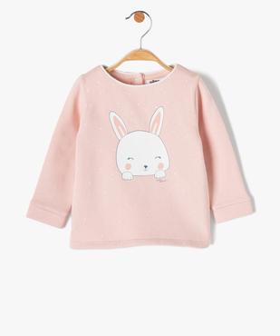 Sweat bébé fille molletonné avec motif animalier vue2 - GEMO(BEBE DEBT) - GEMO