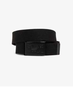 Ceinture sangle avec boucle en métal gravé garçon vue1 - GEMO (JUNIOR) - GEMO