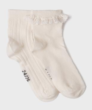 Chaussettes en coton biologique bébé fille (lot de 2) vue1 - GEMO 4G BEBE - GEMO