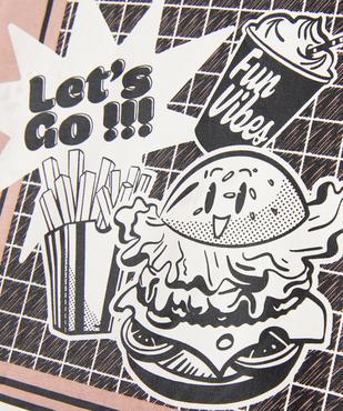 Tee-shirt manches courtes avec motif XXL garçon vue3 - GEMO 4G GARCON - GEMO