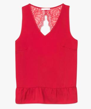 Débardeur de nuit dos nu en satin vue4 - GEMO(HOMWR FEM) - GEMO