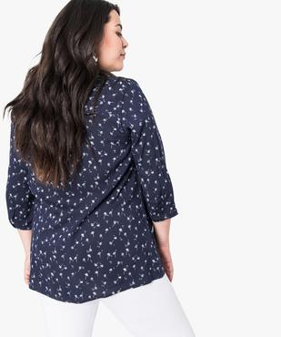 Tunique imprimée manches 3/4 vue3 - GEMO (G TAILLE) - GEMO
