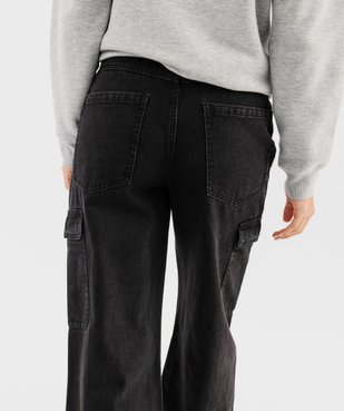 Jean cargo ample 100% coton femme vue5 - GEMO 4G FEMME - GEMO