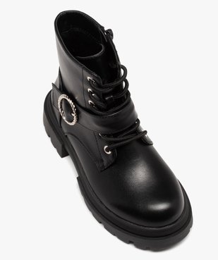 Boots esprit biker avec semelle crantée fille vue5 - GEMO (ENFANT) - GEMO