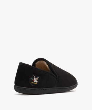 Chaussons homme fourrés sherpa dessus en velours - Chevignon vue4 - CHEVIGNON - GEMO