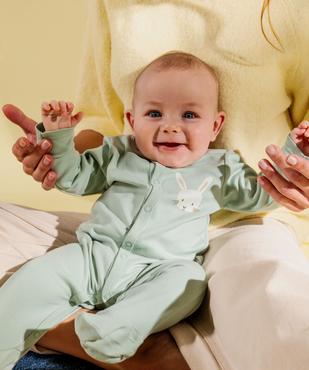Pyjama dors bien en coton ouverture devant bébé vue5 - GEMO 4G BEBE - GEMO